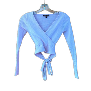 Kendall & Kylie pink sweater crop top women’s small